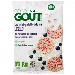 Mini-galettes de riz à la myrtille - 40g - à partir de 10 mois