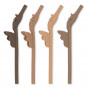 Lot de 4 pailles en silicone Licorne - Shitaki Mix