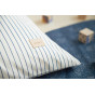 Pouf Essaouira - Blue Thin Stripes & Natural