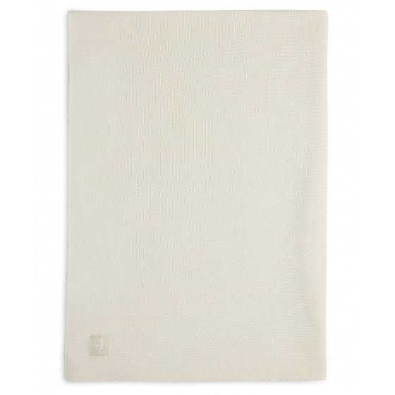 Couverture berceau bébé Basic Knit - Ivory - 75x100cm