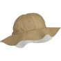 Chapeau de soleil réversible Amelia - Y/D stripes Crisp white / Sandy