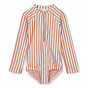 Maillot de bain Magali - Y/D Stripe: Tuscany rose / Creme de la creme