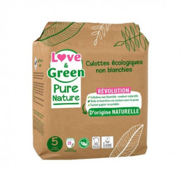 LOVE & GREEN PURE NATURE COUCHES ÉCOLOGIQUES TAILLE 3 4-9KG - 42