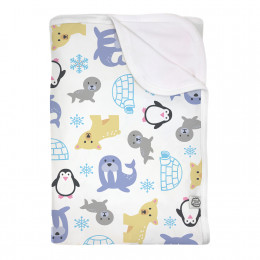 Couverture bébé " banquise " Coton bio