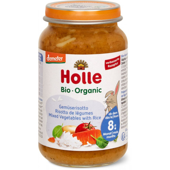 Petit pot bébé - Risotto de légumes - 220g - Holle Petit pot bébé - Risotto de légumes - 220g - Holle