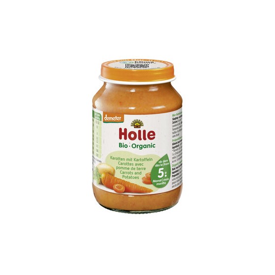 Petit pot bébé - Carottes et pomme de terre - 190g - Holle Petit pot bébé - Carottes et pomme de terre - 190g - Holle