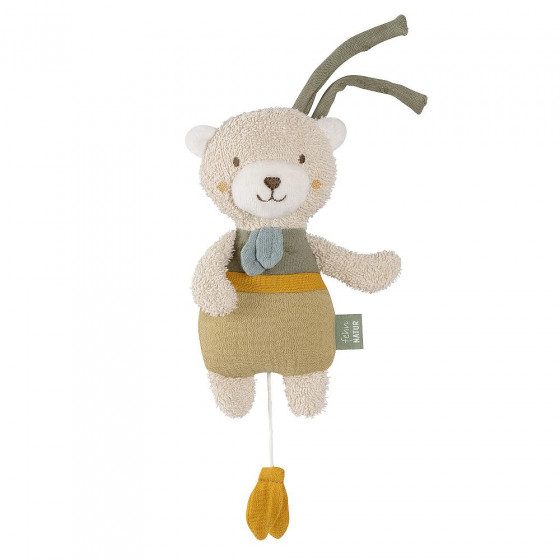 Peluche musicale en coton bio - Ours - Fehn