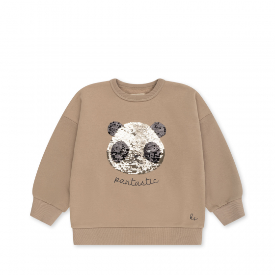 Sweat Lou à sequins - Oxford Tan - 7-8 ans - Konges Sløjd