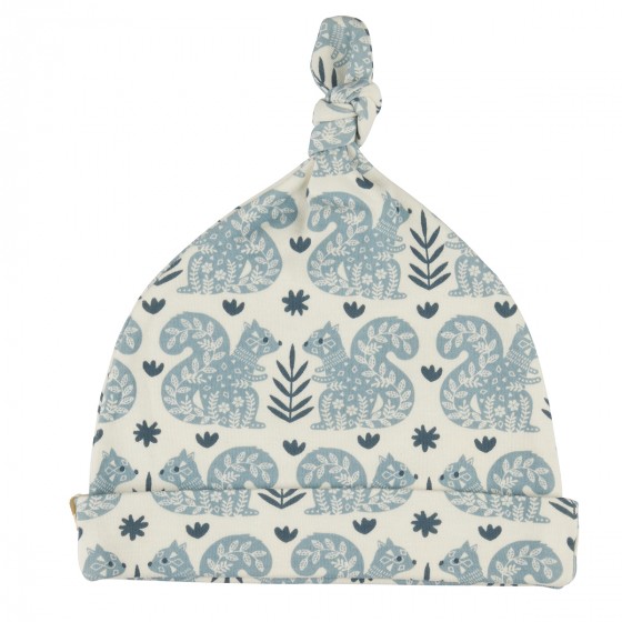 Bonnet noué en coton bio - Squirrel - Pigeon Bonnet noué en coton bio - Squirrel - Pigeon