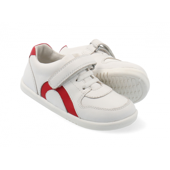 Chaussures Bobux I Walk - Comet White + Red