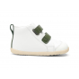 Chaussures Bobux Step Up - Hi Court White + Forest