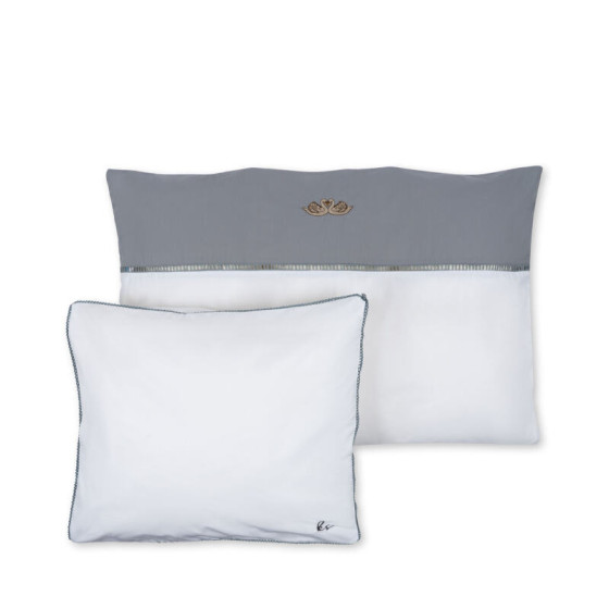 Literie Bébé Broderie Gots 70X100 - Cygne - Konges Sløjd Literie Bébé Broderie Gots 70X100 - Cygne - Konges Sløjd