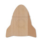 Puzzle en bois Fusée Fsc - Multicolore - Konges Sløjd