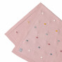 Couverture en tricot - Dots - Rose