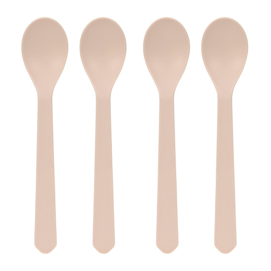 Lot de 4 cuillères - Geo - Powder pink Lot de 4 cuillères - Geo - Powder pink