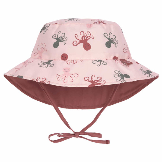 Chapeau de soleil réversible anti-UV - Octopus rose