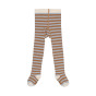 Collants - Stripes Light blue & Caramel