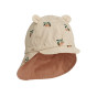 Casquette protège nuque réversible Gorm Peach Seashell / Pale tuscany - Liewood