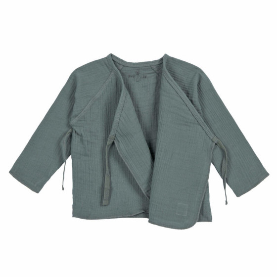Kimono en mousseline GOTS vert pétrole Kimono en mousseline GOTS vert pétrole