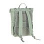 Sac à dos à langer Rolltop Up vert argenté