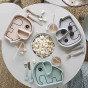 Assiette silicone Elphee - rose