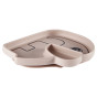 Assiette silicone Elphee - rose