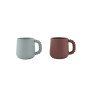 Set de 2 tasses - Choko/Pale Mint