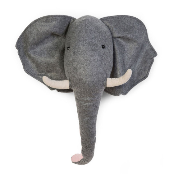 Childhome - Deco Murale Feutre Elephant - Pour la chambre de bébé Childhome - Deco Murale Feutre Elephant - Pour la chambre de bébé