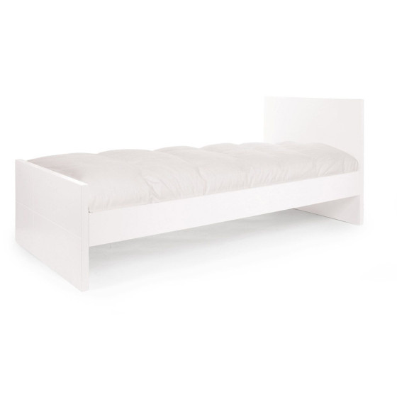 Childhome - Quadro White Lit Junior 90x200 cm + Sommier et Lattes Childhome - Quadro White Lit Junior 90x200 cm + Sommier et Lattes