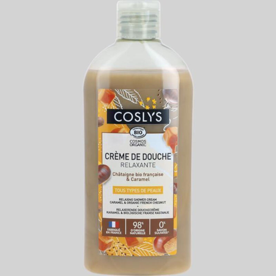 Crème de douche relaxante - Châtaigne bio et Caramel - 250 ml - Coslys