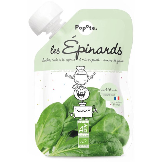 Gourde épinard 120g - Popote Gourde épinard 120g - Popote