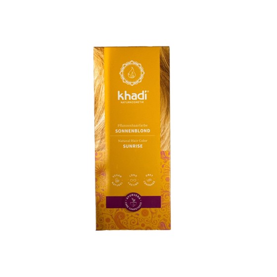 Coloration permanente aux plantes - blond soleil - Sunrise - 100 g Coloration permanente aux plantes - blond soleil - Sunrise - 100 g