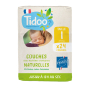  Couches naturelles Taille 1 (2-5kg) 24 pcs - Tidoo 