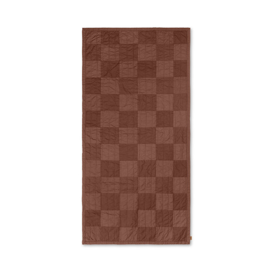 Couverture matelassée Duo - Red Brown Tonal