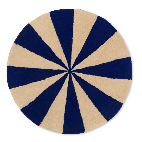 Tapis tufté Arch - Small - Bright Blue & Off-White Tapis tufté Arch - Small - Bright Blue & Off-White