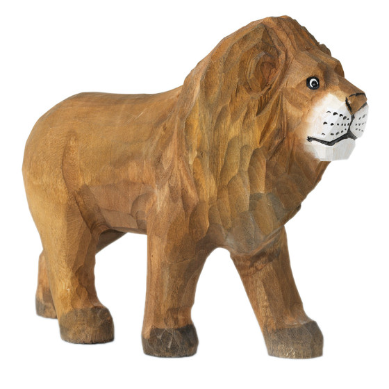 Lion en bois