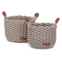 Set de 2 paniers Korbo grey - medium