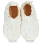 Chaussons en cuir My blumoo Fleurs blanc - Easy Peasy