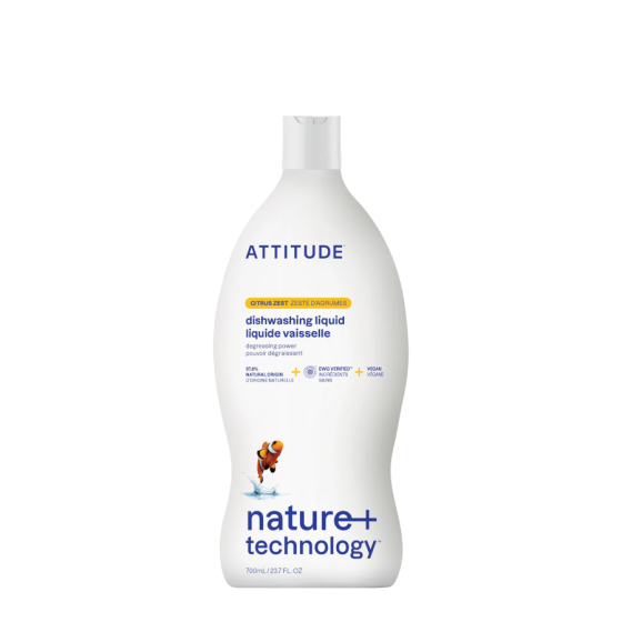 Liquide vaisselle Citron zeste 700 ml - Attitude