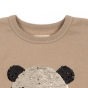 Sweat-shirt à sequins Lou - Oxford Tan - Konges Sløjd