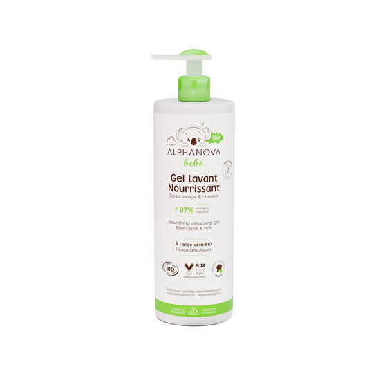 Gel Bio lavant nourrissant - 500ml - Peau sèche ou atopique