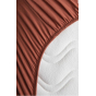 Drap Housse en Coton Bio pour lit bébé 70x140 cm Terracotta - Kadolis