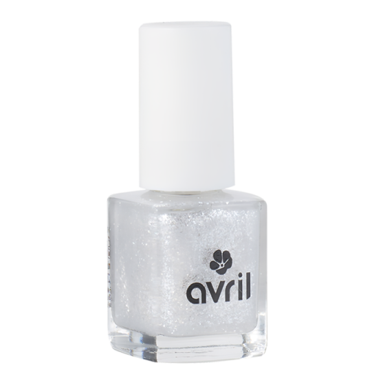 Top coat pailleté argenté 7ml - Avril