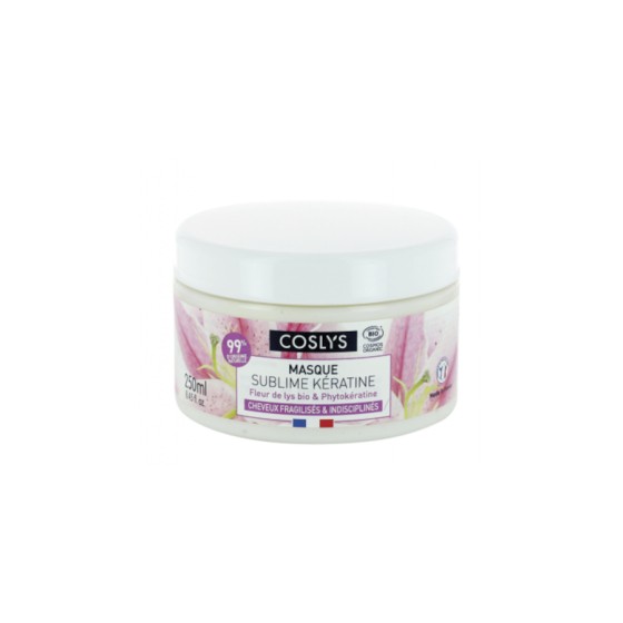 Masque BIO cheveux fragilisés kératine 250 ml - Coslys Masque BIO cheveux fragilisés kératine 250 ml - Coslys