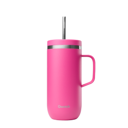 Cold cup isotherme inox avec anse Matt Magenta 600ml - Qwetch