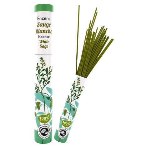 Encens végétal Sauge blanche 30 bâtons Encens végétal Sauge blanche 30 bâtons