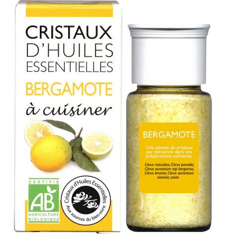 Cristaux d'huiles essentielles à cuisiner - bergamote - 10 g