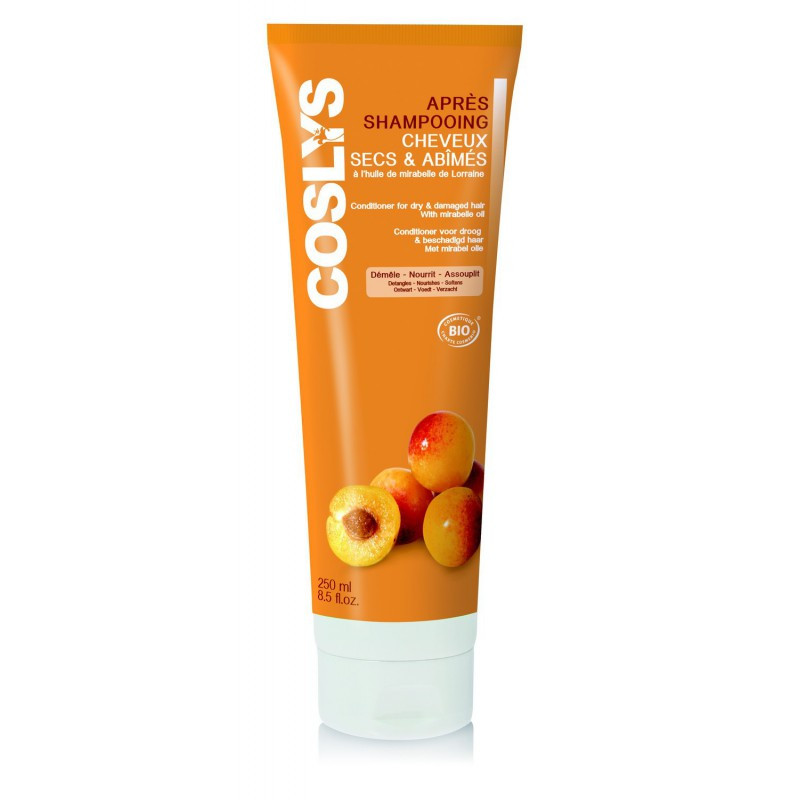 Coslys - Après shampoing BIO cheveux secs huile de mirabelle 250