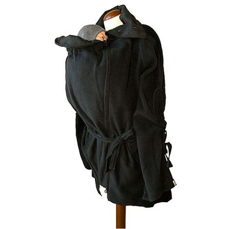 Veste tunique de maternité en laine - Phantom Black #