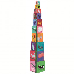 10 cubes animaux/chiffres - A partir de 1 an
